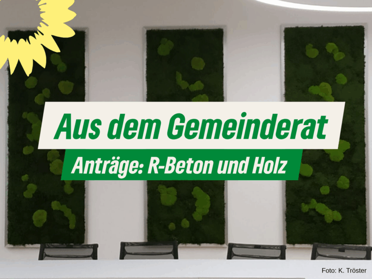 Anträge: Recycling-Beton und Bauen mit Holz